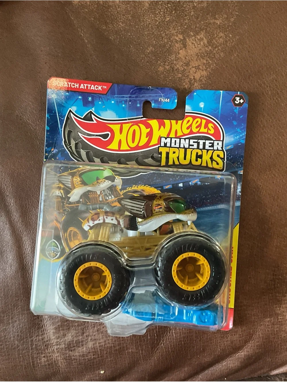 Hot Wheels Monster Trucks Scratch Attack Toy Truck - Yellow & Black